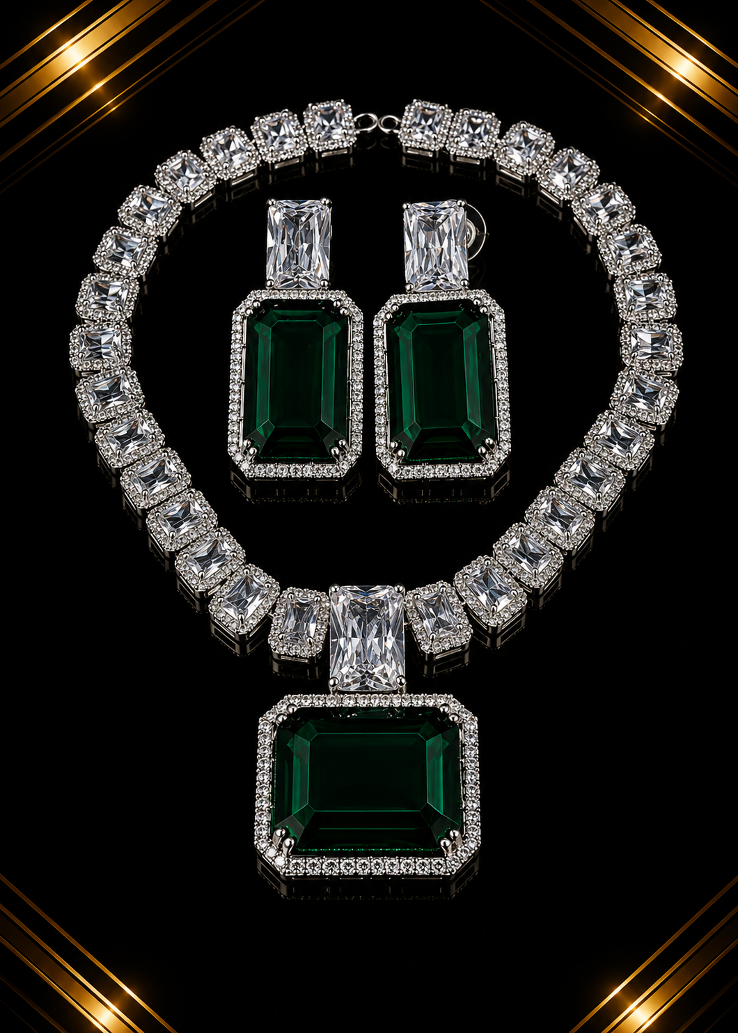 Emerald Royale Necklace Set