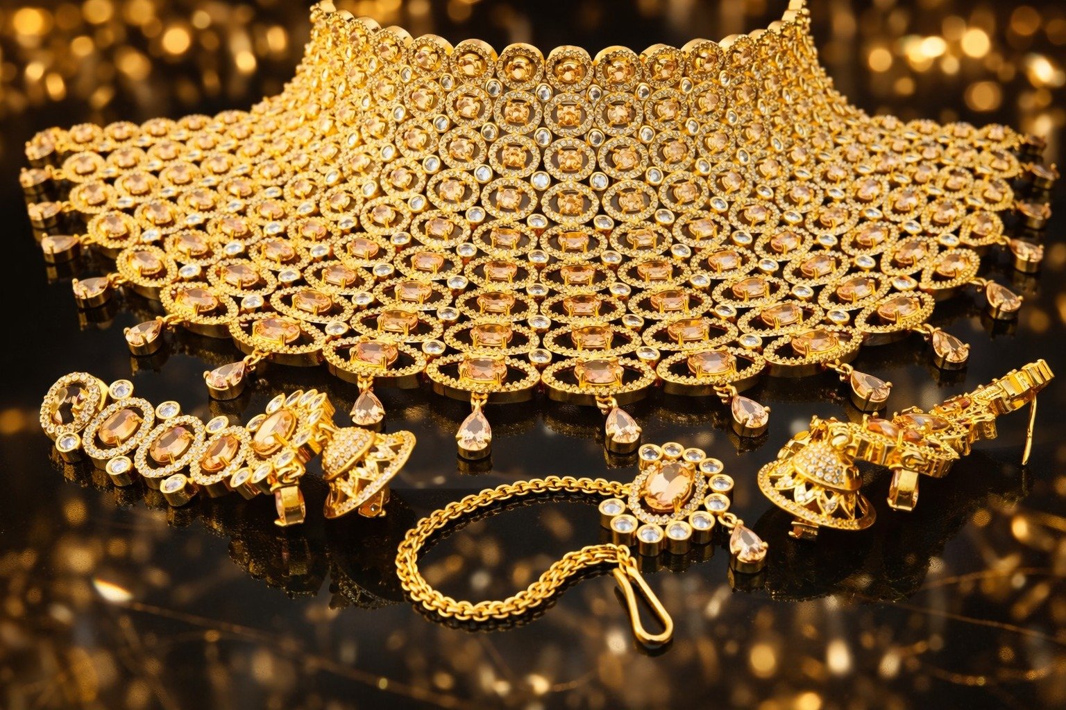 American Diamond Bridal Set - Image 3