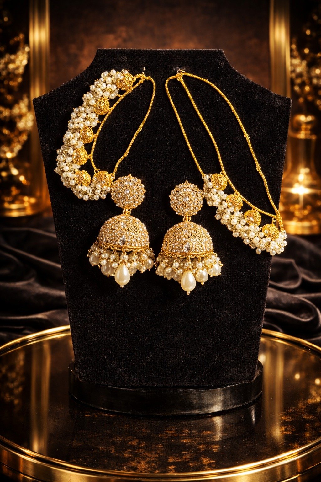 Heavy Bridal Jewelry Set for Wedding & Party Wear - Image 4