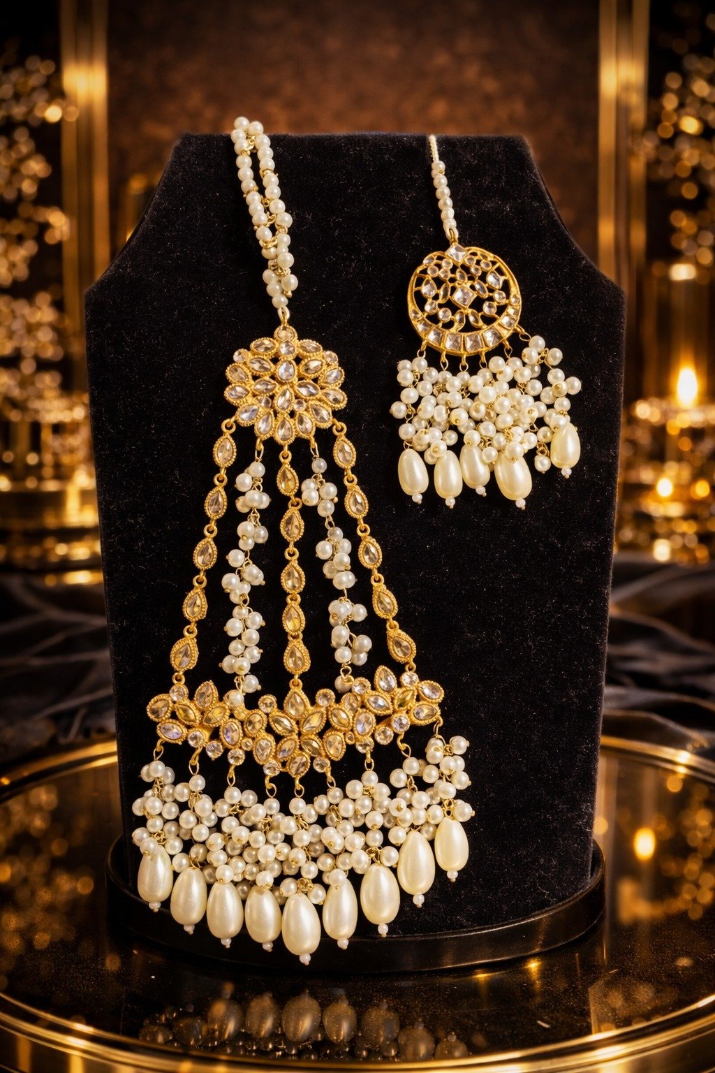 Heavy Bridal Jewelry Set for Wedding & Party Wear - Image 5