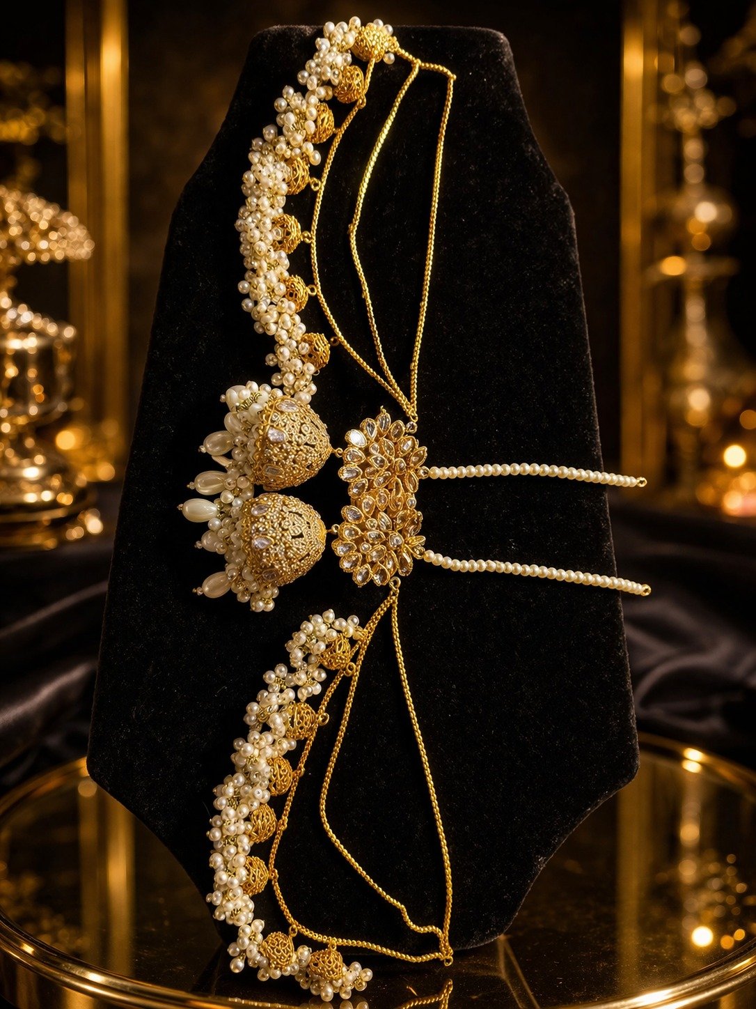 Heavy Bridal Jewelry Set for Wedding & Party Wear - Image 3