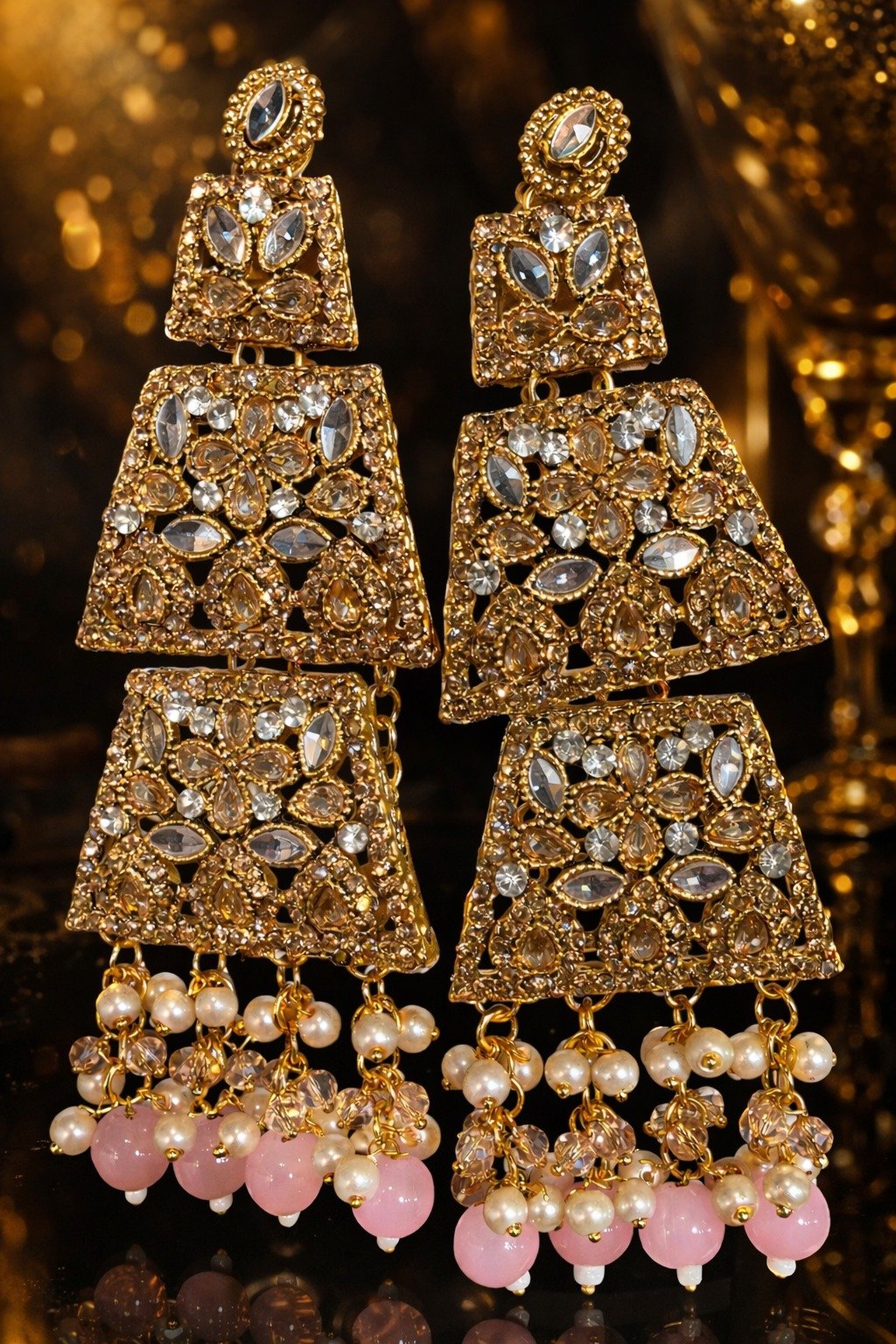 Kundan Gold Plated Bridal Set - Image 2