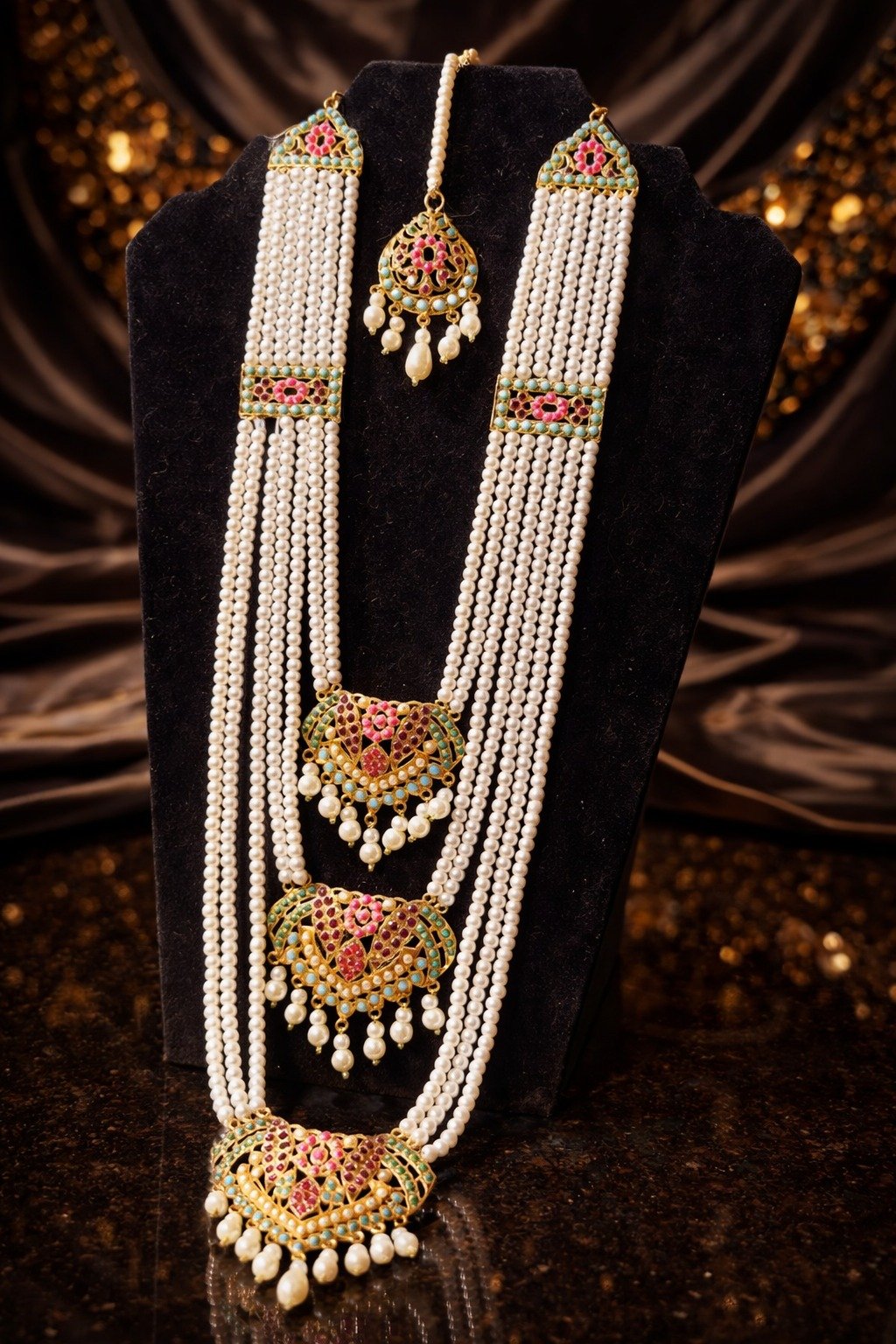 Pure Hyderabadi Traditional Bridal Set - Image 3