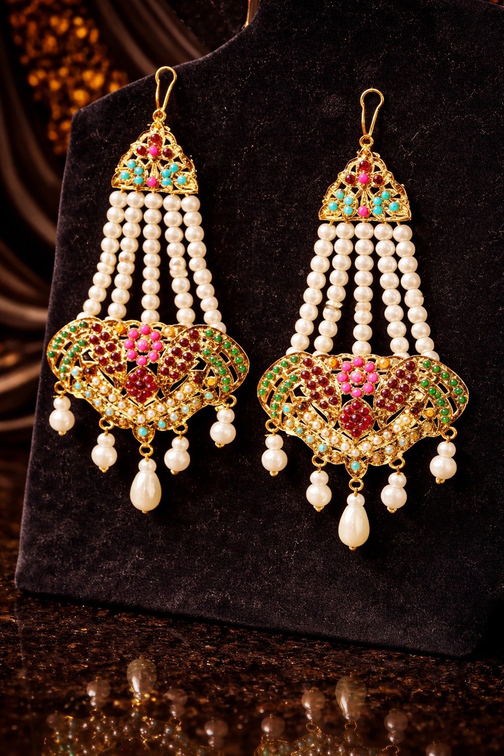 Pure Hyderabadi Traditional Bridal Set - Image 4