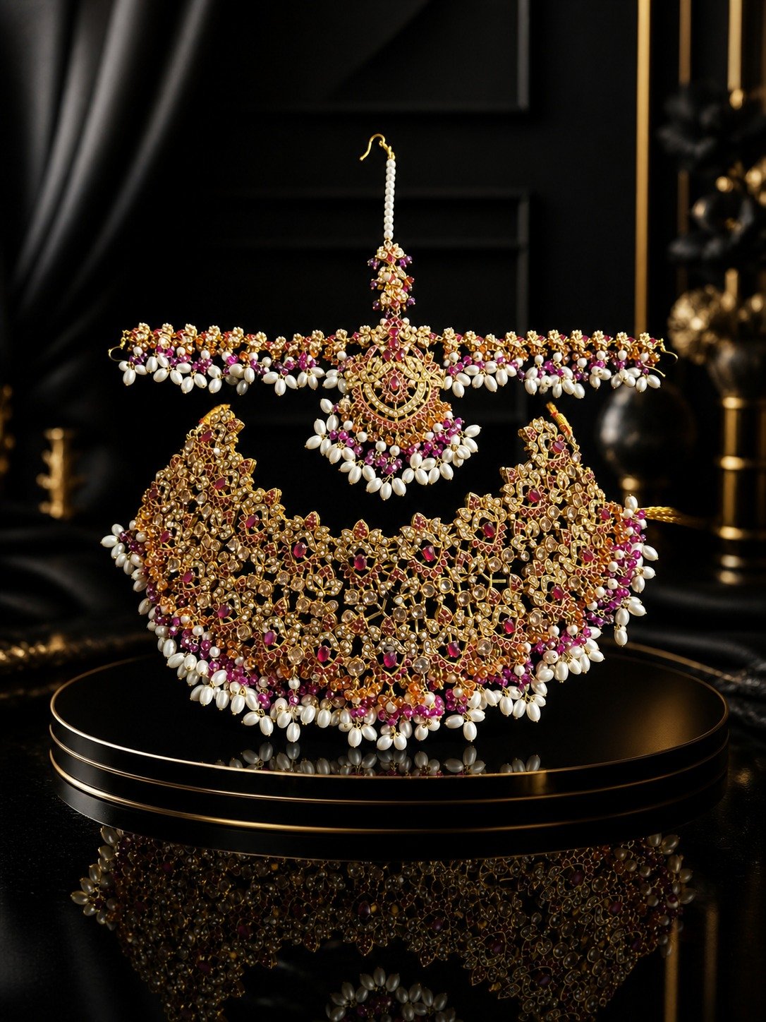 Heavy Nauratan Bridal Set - Image 2