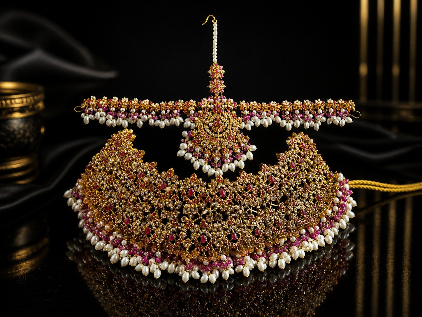 Heavy Nauratan Bridal Set - Image 3