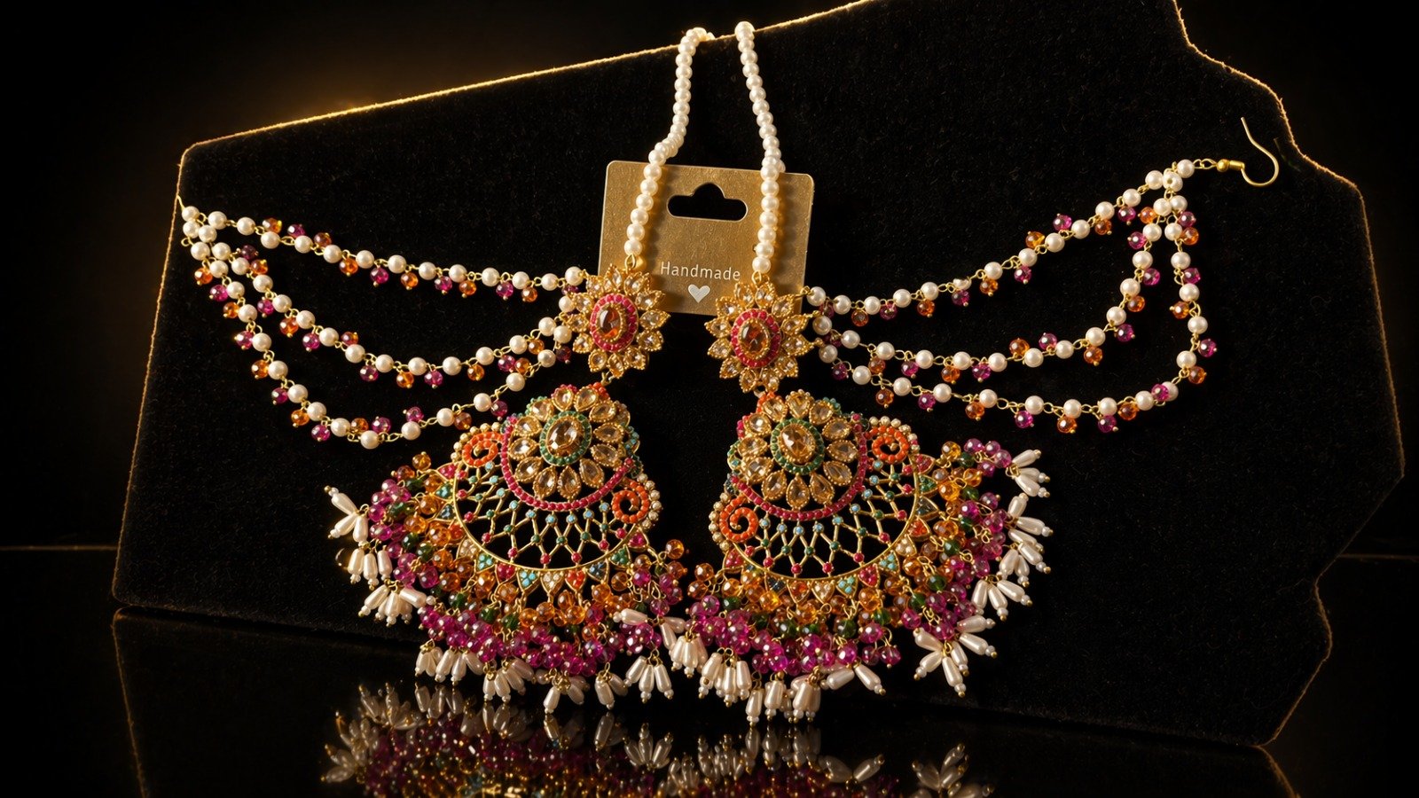 Nauratan Gold Plated Bridal Set - Image 2