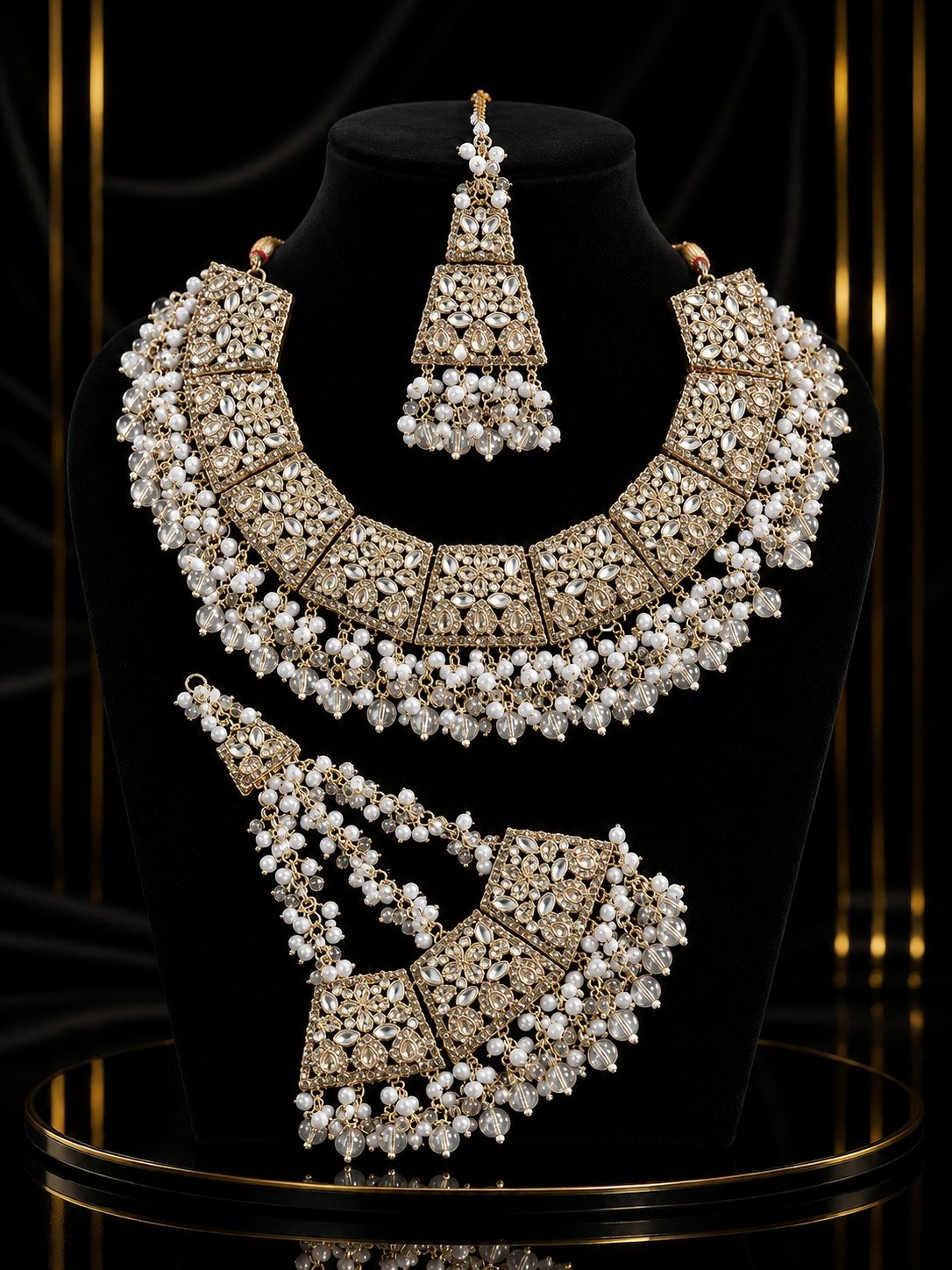 Luxury Kundan Gold Plated Fancy Design