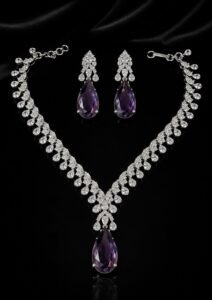 Elegant American Diamond Party Wear Jewelry Set