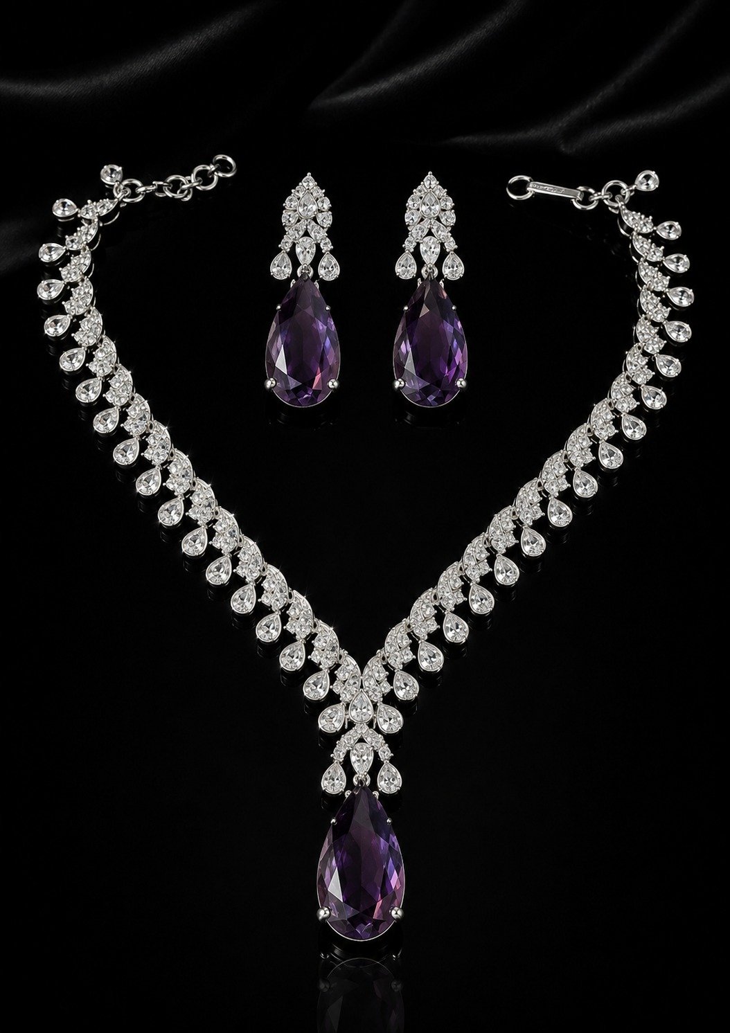 Elegant American Diamond Party Wear Jewelry Set