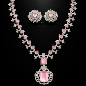 American Diamond Designer Party Wear Set for Ladies