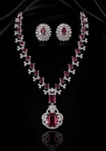 Trendy American Diamond Party Wear Set for Girls