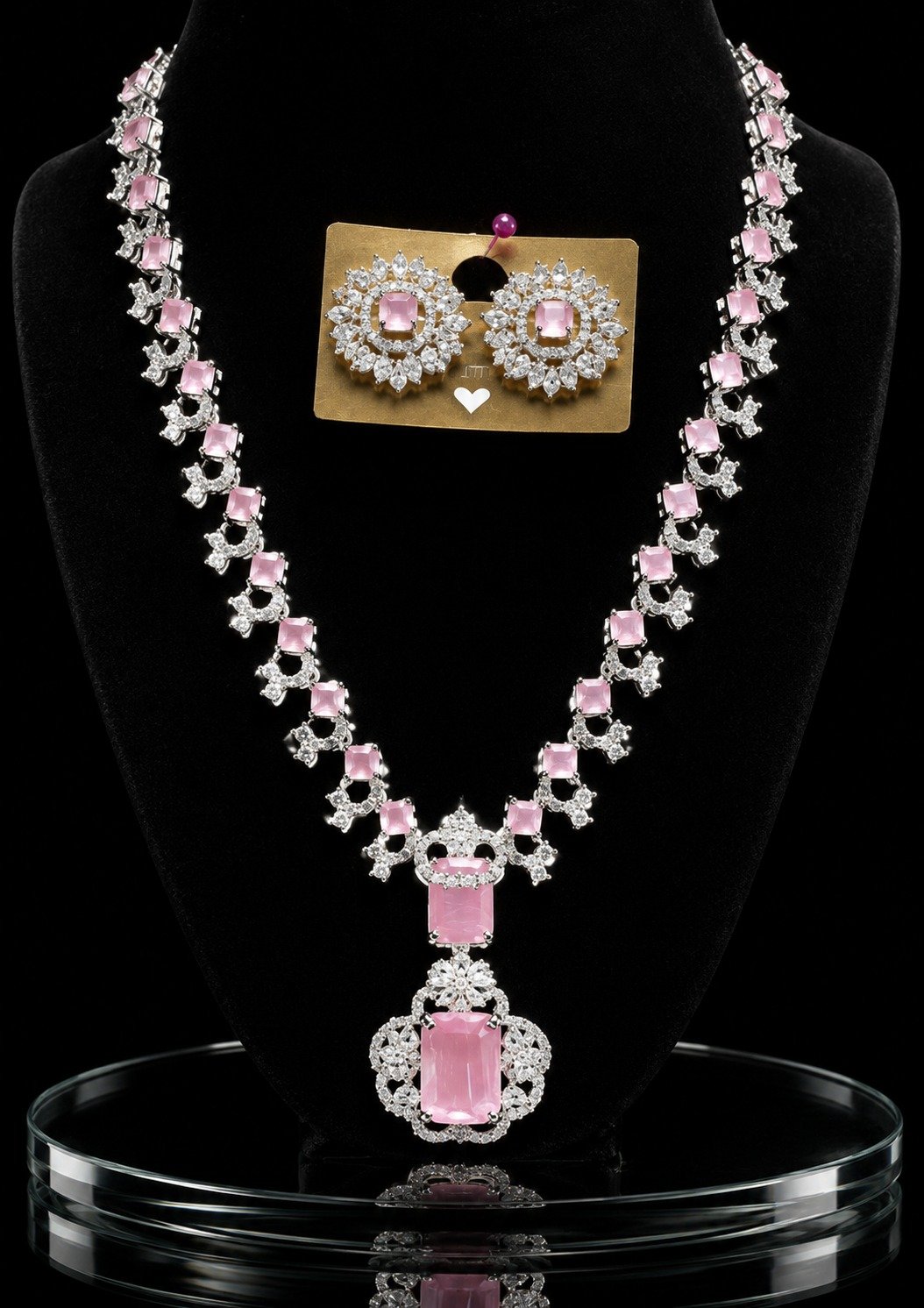 American Diamond Luxury Party Wear Jewelry Set