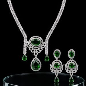 Elegant American Diamond Bridal Party Wear Set