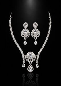 Luxury American Diamond Party Wear Necklace Set