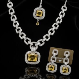 Stylish American Diamond Necklace Party Wear Set