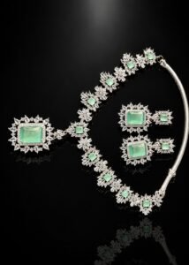 Trendy American Diamond Jewelry Set for Ladies