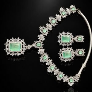 Trendy American Diamond Jewelry Set for Ladies