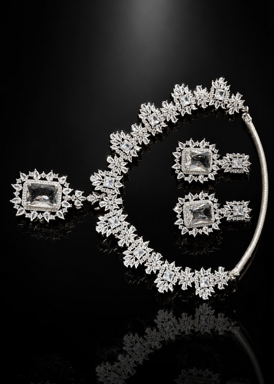 Modern American Diamond Celebration Jewelry Set