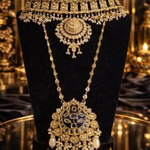 Gold Plated Original Fershi Kundan Heavy Bridal Set