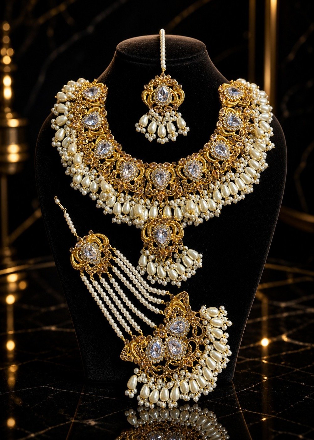 Gold Plated Manjoos Bridal Set