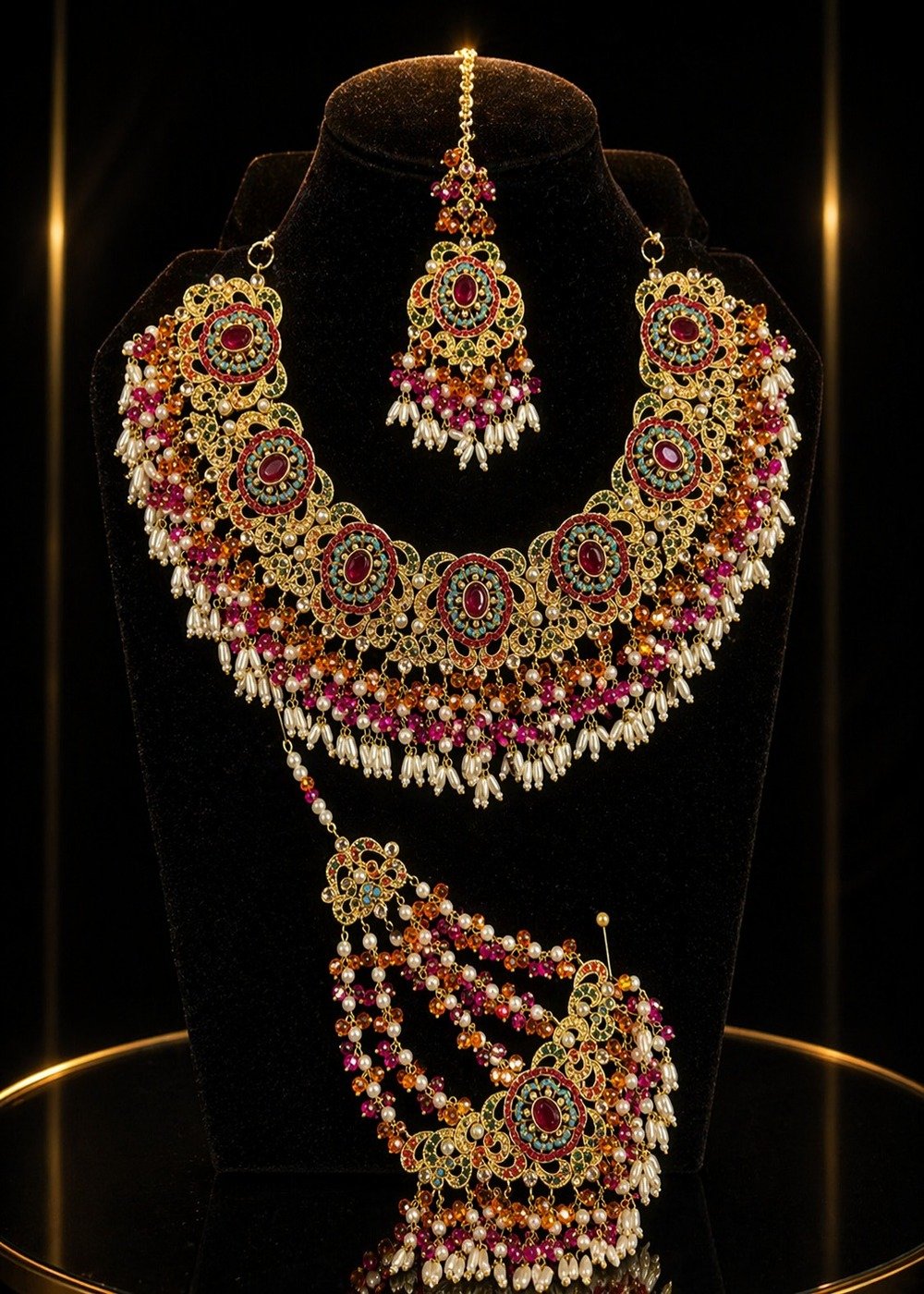 Nauratan Gold Plated Jewelry Set