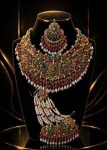 Nauratan Gold Plated Bridal Set