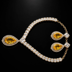 American Diamond Party Wear Jewelry Set for Women