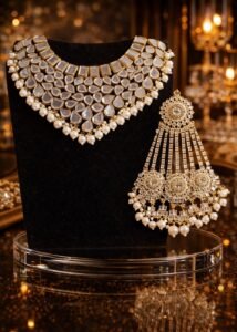 Heavy Gold Plated Kundan Bridal Set