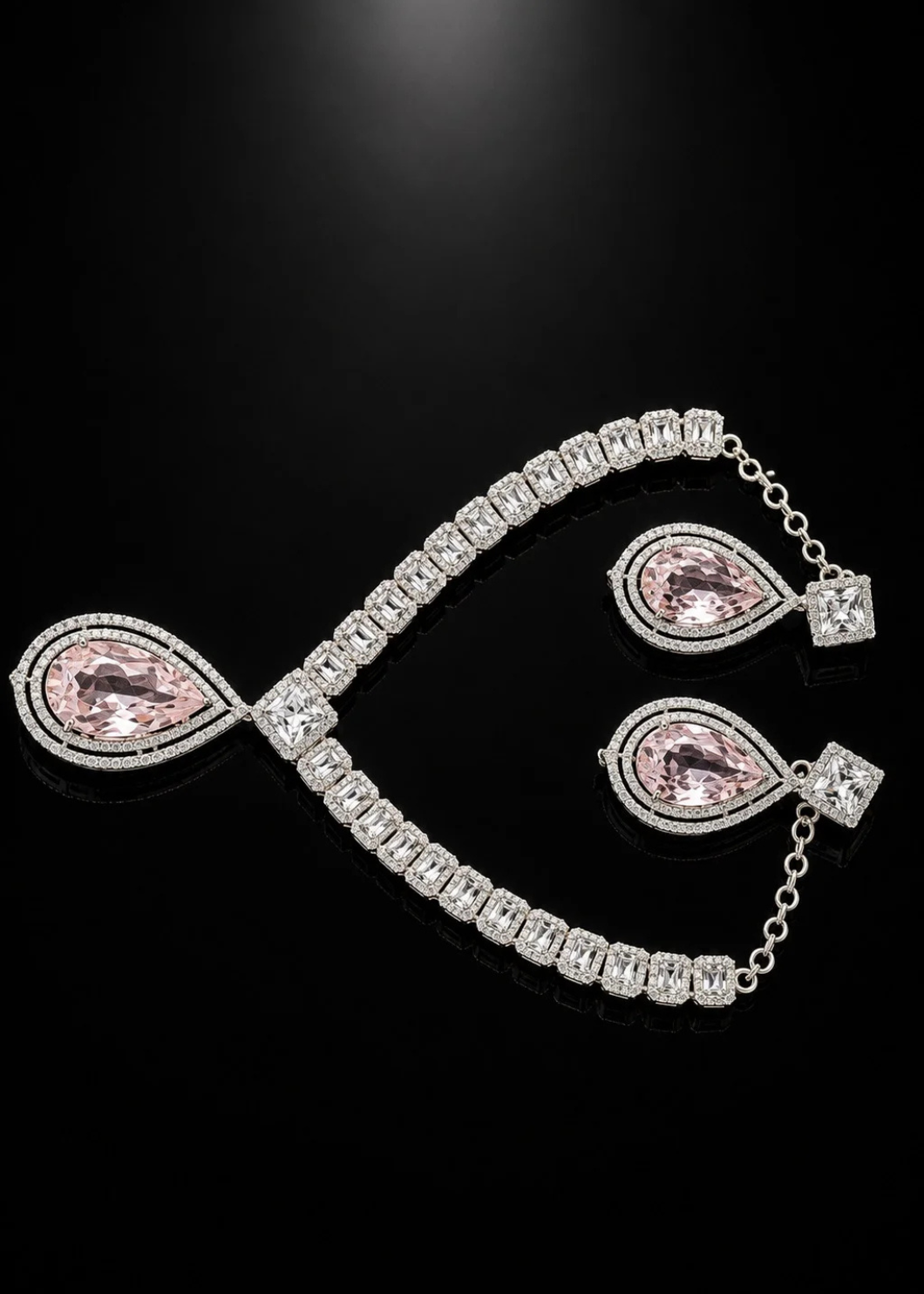 Luxury American Diamond Party Wear Set for Women